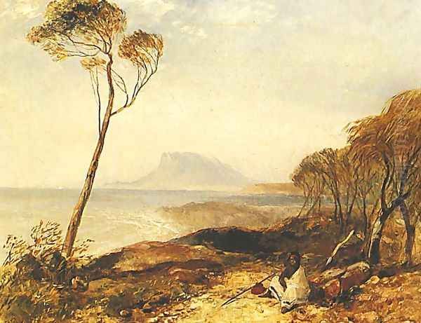 Maria Island From Little Swanport, Van Diemen's Land Oil Painting by John Skinner Prout