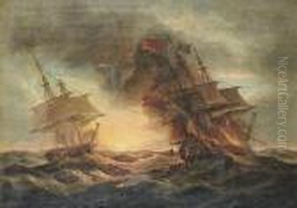 The Loss Of The East Indiaman Oil Painting by Thomas Luny