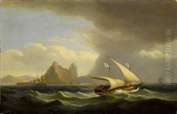 Sturmische See Oil Painting by Thomas Luny