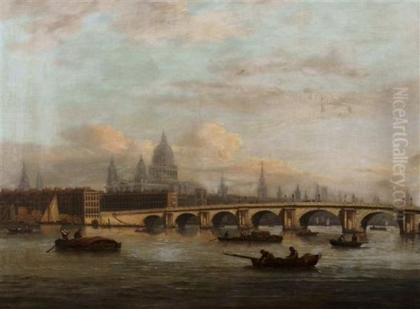 London Oil Painting by Thomas Luny