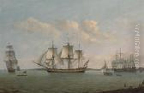 The East Indiaman Oil Painting by Thomas Luny