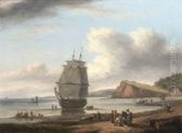 Teignmouth Oil Painting by Thomas Luny