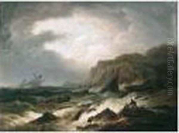 The Rescue Oil Painting by Thomas Luny