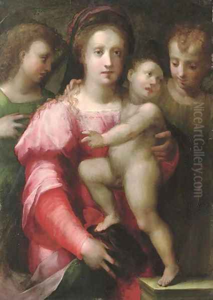 The Madonna and Child Oil Painting by Domenico Puligo