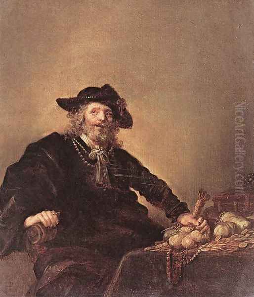 The Miser 1640s Oil Painting by Hendrick Gerritsz Pot