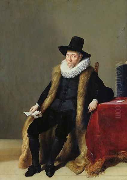 Portrait of a Man Oil Painting by Hendrick Gerritsz Pot