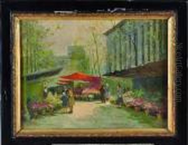 le Marche Aux Fleurs Place De La Madeleine, A Paris by Alessandro Lupo