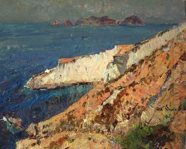 Capo Bianco, Ponza Oil Painting by Alessandro Lupo