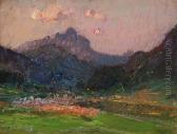 Paesaggio Montano Oil Painting by Alessandro Lupo