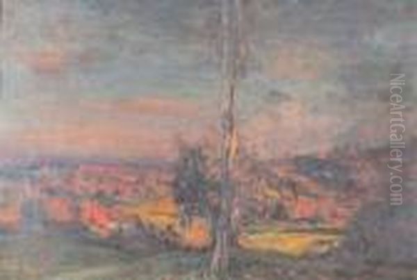 Campagna Piemontese Con Albero Oil Painting by Alessandro Lupo