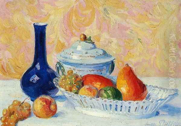 Still Life with Fruit Oil Painting by Hippolyte Petitjean