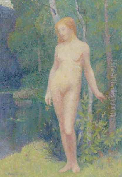 Baigneuse nue Oil Painting by Hippolyte Petitjean