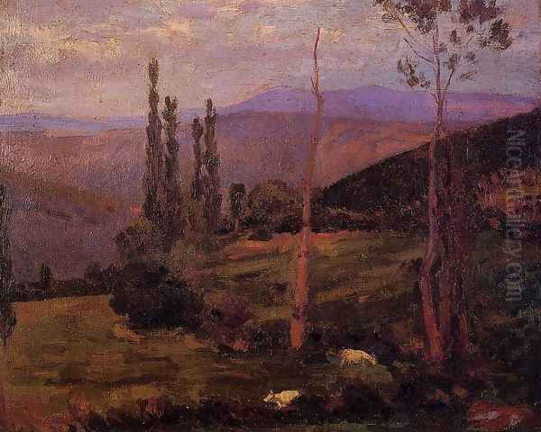 Landscape Oil Painting by Hippolyte Petitjean