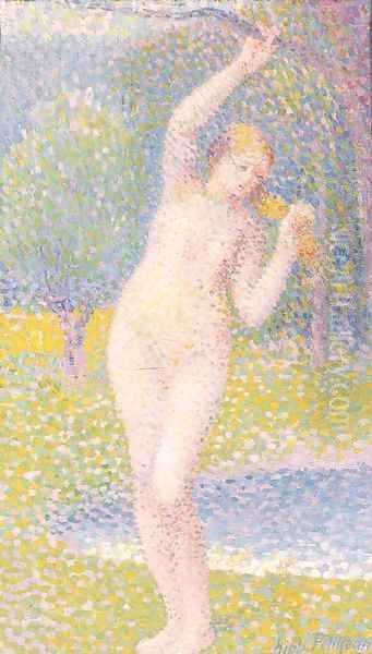 Femme nue debout Oil Painting by Hippolyte Petitjean