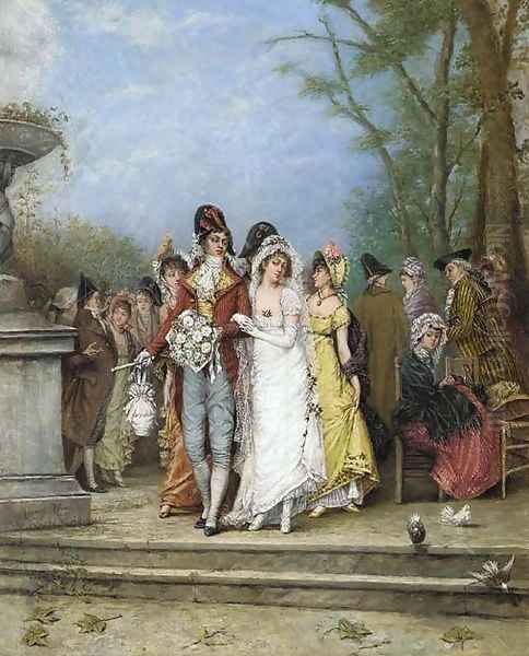 The wedding party Oil Painting by Alonso Perez