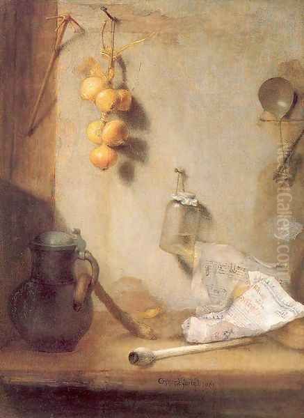 Still Life 1660 Oil Painting by Christoph Paudiss