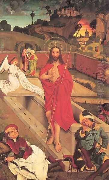 The Resurrection of Christ Oil Painting by Hans Pleydenwurff