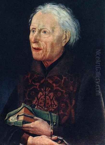 Portrait of Count Georg von Löwenstein Oil Painting by Hans Pleydenwurff