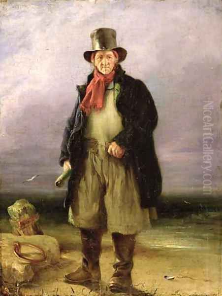 The Old Pilot, 1837 Oil Painting by Henry Perlee Parker