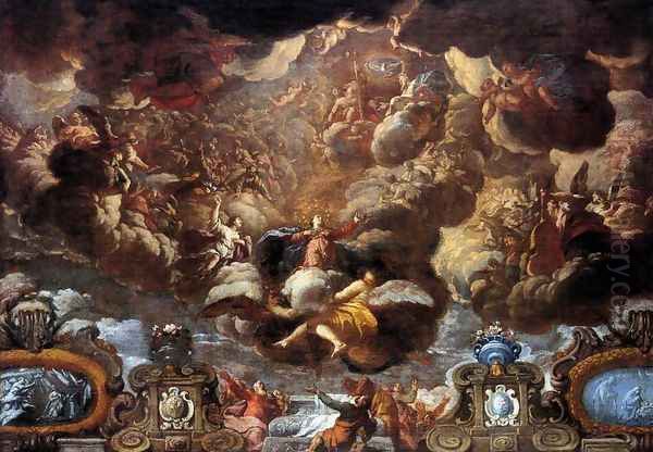 Assumption of the Virgin 1695-96 Oil Painting by Acislo Antonio Palomino