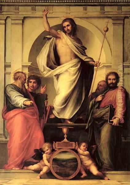 Resurrection of Christ Oil Painting by Fra Bartolommeo della Porta