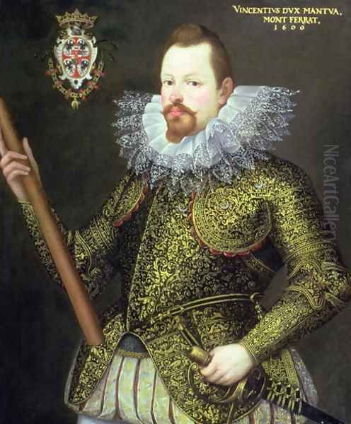 Vicenzo Gonzaga, Duke of Mantua, 1600 Oil Painting by Frans, the Elder Pourbus