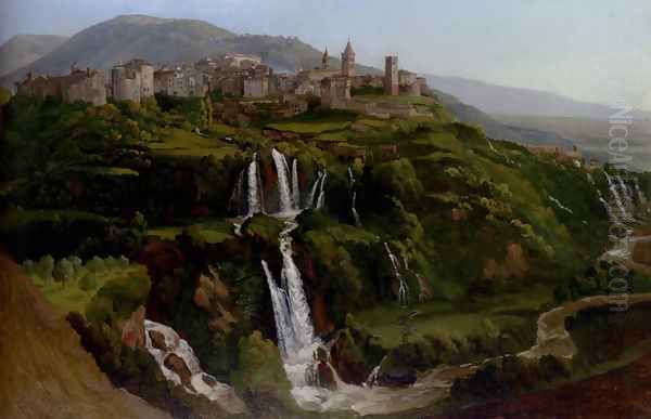 The Cascades At Tivoli by Gustaf-Wilhelm Palm