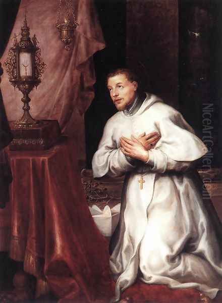 St Norbert 1637 Oil Painting by Marten Pepijn