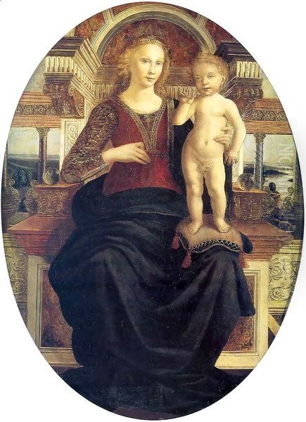 Madonna and Child 1469-70 Oil Painting by Jacopo Pollaiuolo