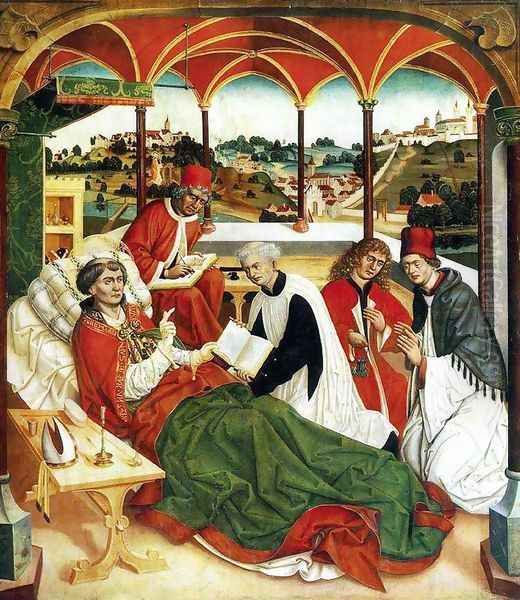 The Death of St Corbinian 1484-85 Oil Painting by Jan Polack