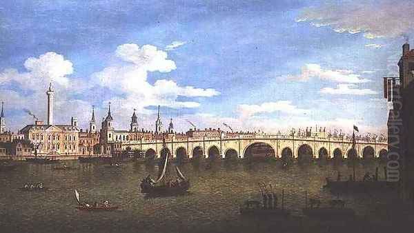 London Bridge, c.1820 Oil Painting by John Paul