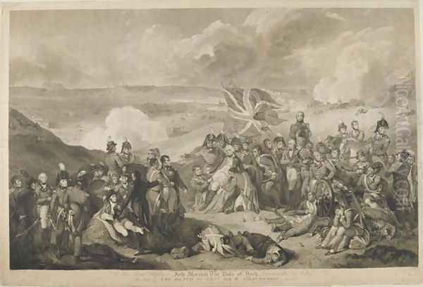 The Death of General Abercrombie at the Battle of Alexandria, 21st March 1801, engraved by J. Vendramini, published 1804 Oil Painting by Sir Robert Kerr Porter