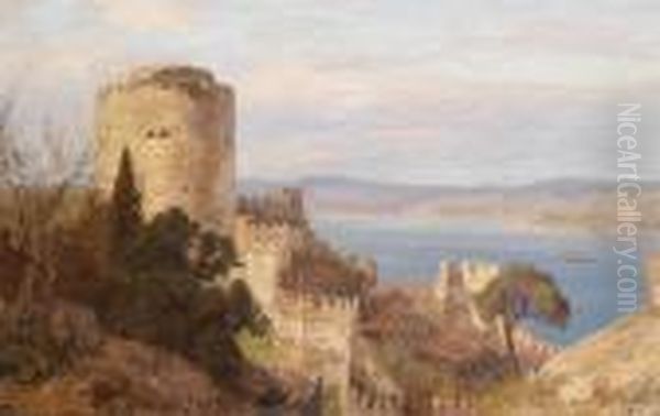 View Of The Costabrava Oil Painting by Georg Macco