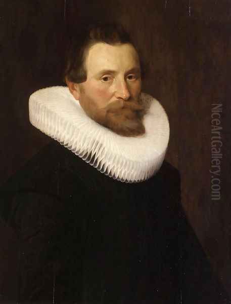 Portrait of a Gentleman c. 1629 Oil Painting by Nicolaes Eliasz. Pickenoy