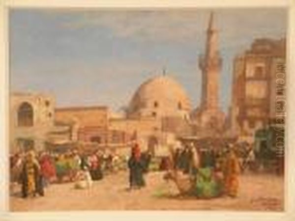 Le Caire Oil Painting by Georg Macco