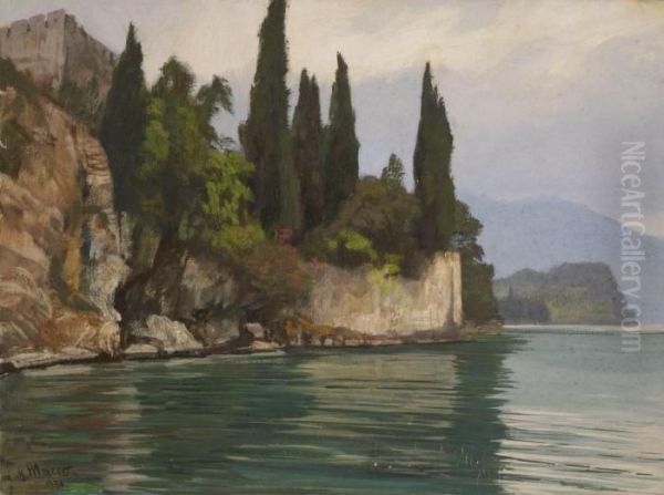 Bei Bellagio. Oil Painting by Georg Macco