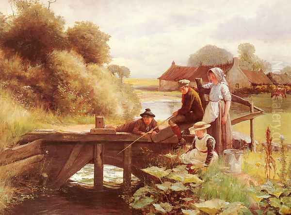 The Fishing Party Oil Painting by George Paterson