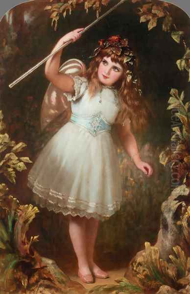 A Little Stage Fairy Oil Painting by Alfred Patten