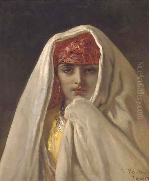 Aisha Oil Painting by Jean-Francois Portaels