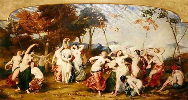 The Dance at Colins Melody, 1850 Oil Painting by Frederick Richard Pickersgill