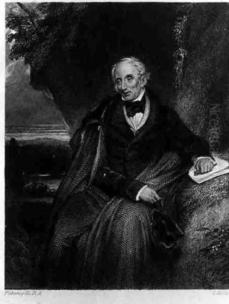 Portrait of William Wordsworth 1770-1850, engraved by C.Rolls Oil Painting by Frederick Richard Pickersgill