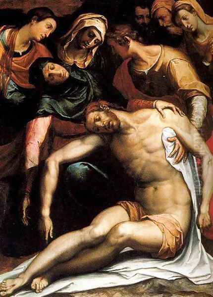 Pieta 1587 Oil Painting by Stefano Pieri