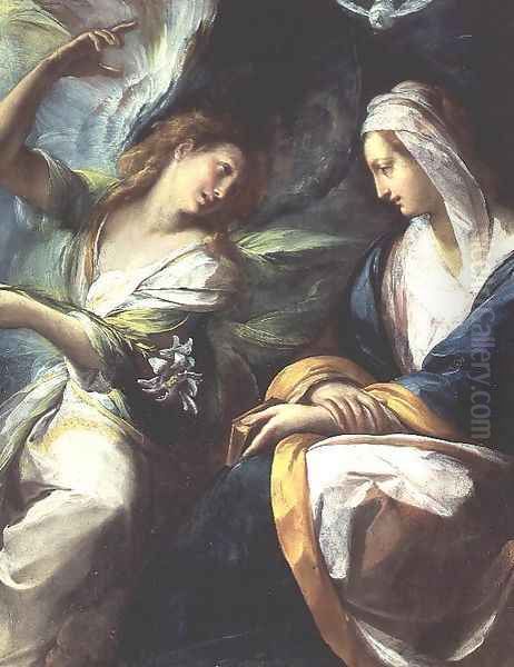 The Annunciation, c.1610 Oil Painting by Giulio Cesare Procaccini