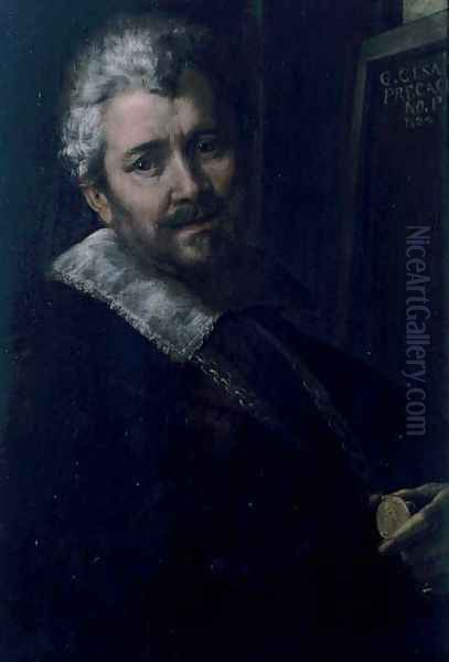 Self Portrait, 1624 Oil Painting by Giulio Cesare Procaccini