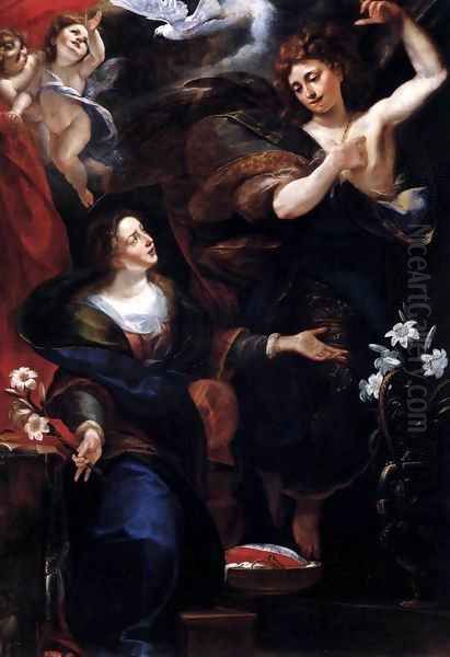 The Annunciation Oil Painting by Giulio Cesare Procaccini