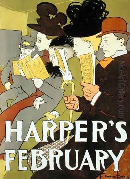 Cover illustration for Harpers magazine, 1896 Oil Painting by Edward Penfield