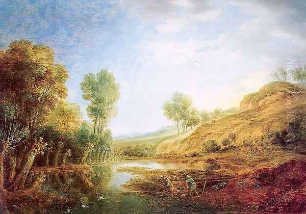 Landscape with Hills Oil Painting by Gilles Peeters