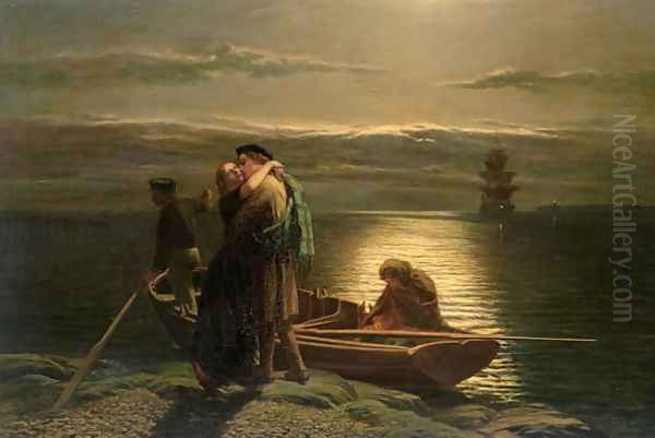 The Emigrant, 1858 Oil Painting by Paul Falconer Poole