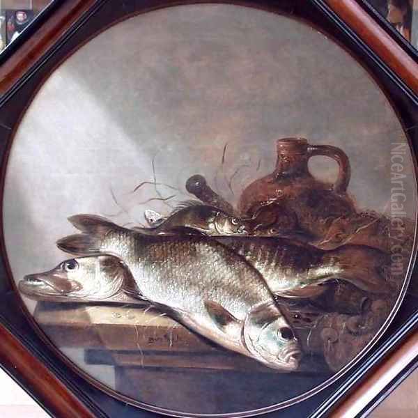 Still Life with Fish Oil Painting by Pieter de Putter