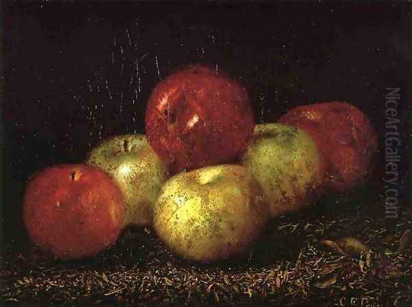 Still Life with Apples Oil Painting by Charles Ethan Porter